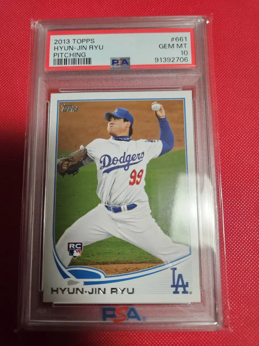 류현진 2013 Topps PSA 10등급 루키 카드